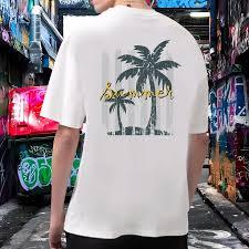 Camiseta Holgada de Manga Corta para Hombre con Estampado Personalizado, 95% Algodón de Alta Calidad, Cuello Redondo y Logotipo Informal - Product Image 2