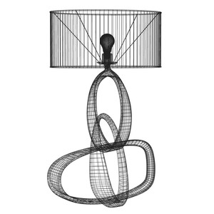 Lámparas de Mesa Esculturales Modernas en Negro y Dorado, Iluminación de Mesa Abstracta con Forma de Lazo, Duradera, de Metal, para Sala de Estar, Hogar, Hotel, Decoración de Lujo - Product Image 5