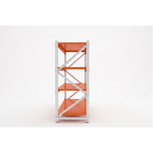 Estante de Almacenamiento de Uso Medio - Estante para Herramientas de Acero Laminado en Frío, Ensamblado, Naranja/Negro, OEM 1000-1500mm, Personalizable, Atornillado - Product Image 1