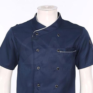 เสื้อเชฟปักลายตามสั่งสำหรับร้านอาหาร เสื้อเชฟสำหรับทุกเพศ เสื้อเชฟกันยับสำหรับบริการจัดเลี้ยงโรงแรม - Product Image 2