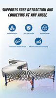 Mesa Rodante de Acero Extensible Manual, Resistente, Duradera, Ajustable y Flexible para Carga de Contenedores y Cajas