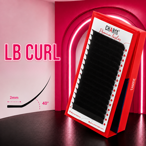 Charmlash, fabricant en gros d'extensions de cils, extensions de cils Camellia courbure LB LJ LC, plateaux d'extensions de cils individuels classiques OEM - Product Image 1