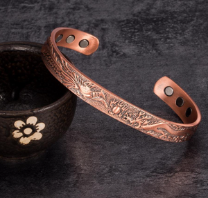 Vintage Intricate Twisted <b>Wire</b> Triple Pure Copper Wristband Fashionable Metal Jewelry Exquisite Design - Product Image 6
