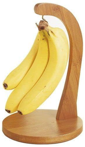 Wooden Banana <b>Hanger</b> <b>Stand</b> Countertop Fruit Holder Kitchen Storage Organizer Natural Wood Banana Rack Home Kitchen Decor - Product Image 5
