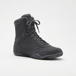 Zapatos de boxeo ligeros para hombre, calzado de entrenamiento de malla transpirable con tobillo alto, suela antideslizante flexible y de apoyo para entrenamiento en gimnasio - Product Image 1