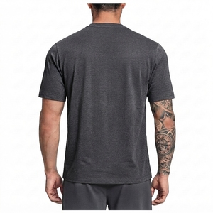Camiseta Básica Premium para Hombre, Cuello Redondo, Manga Corta, Algodón, Casual, a la Moda, Proveedor, Personalizada, Lisa, al por Mayor - Product Image 2