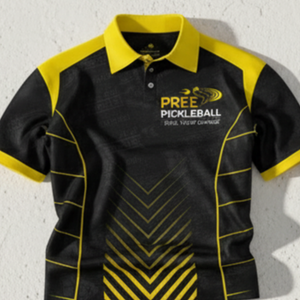 Custom Breathable Pickleball Shirt Short Sleeve Outdoor Wind Ventilated Design Quick Dry Performance Court Top Digital Printing - Product Image 3