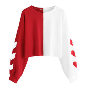 Sweat-shirt à capuche en molleton 100 % coton imprimé sur mesure pour femme, style streetwear, manches longues - Vente en gros - Product Image 2