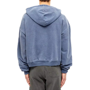 Sudadera con capucha de algodón lisa para hombre, de peso pesado, estilo jogger, con estampado y bordado, de corte oversize - Product Image 4