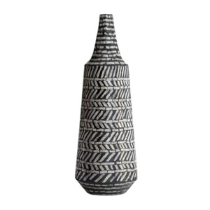 Jarrón alto de suelo con incrustaciones de nácar, de lujo y gran tamaño, para decoración de vestíbulos de hotel, procedente de Vietnam. - Product Image 1
