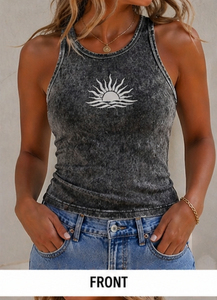 Custom Front Ladies <b>Vest</b> <b>White</b> Cotton Ribbed <b>Women's</b> Short Crop Tank <b>Top</b> Quick Dry Breathable Fitness Sports Wear Sleeveless - Product Image 3