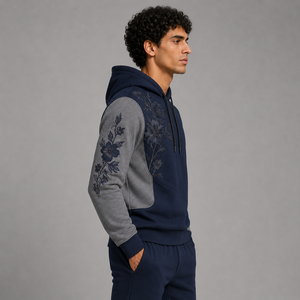 Sweat à capuche brodé pour homme, logo personnalisé, molleton doux en coton, chaud et respirant, pull décontracté streetwear - Product Image 4