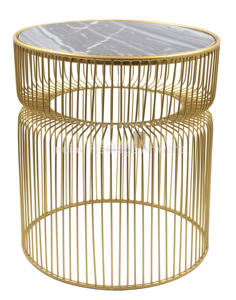 Table basse moderne en métal de haute qualité avec plateau en verre noir, pièce maîtresse pour la maison, le bureau, le salon, la salle à manger, meubles IHA - Product Image 5