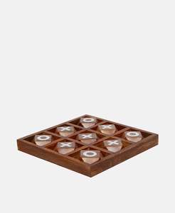 Juego de Mesa Decorativo de Madera Natural Tic Tac Toe, Juego de Madera para Niños para Jugar en Interiores y Accesorios, Precio al por Mayor - Product Image 4