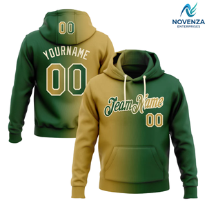 เสื้อสเวตเชิ้ตแฟชั่นผู้ชายผ้าฟลีซไล่เฉดสีแบบกำหนดเอง เสื้อฮู้ดแบบสวมหัวสำหรับออกกำลังกาย ปรับแต่งได้ ผลิตโดย Novenza - Product Image 5