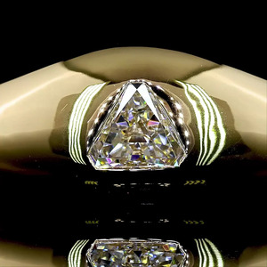 Anillo de compromiso con diamante cultivado en laboratorio, corte trillón, para boda, regalo, oro de 10K/14K/18K y plata 925/935 con baño de rodio - Product Image 4