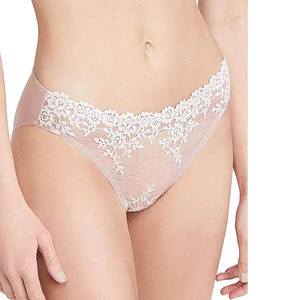 Culottes taille basse couleur unie 100% coton sans couture tricotées style basique sous-vêtements féminins sexy antibactériens écologiques - Product Image 1