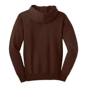 Sweat à capuche décontracté pour homme en molleton épais, doux, avec col à capuche, imprimé uni, poche hiver, logo personnalisé, teinture unie - Product Image 6