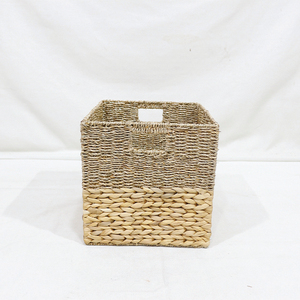 Best Choice Square Storage <b>Baskets</b> Water Hyacinth Living Room Multipurpose Collapsible Handwoven Organizers Laundry - Product Image 2