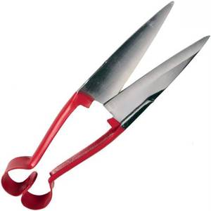 Tijeras profesionales manuales para esquilar ovejas No.10, de alta resistencia, para cortar lana, marca personalizada, mango rojo, duraderas y fáciles de usar. - Product Image 3