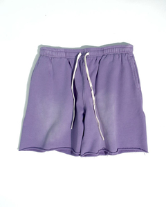 Pantalones Cortos Ligeros de Fábrica Estilo Streetwear con Efecto Desgastado por el Sol, Dobladillo Deshilachado, Felpa Francesa, Holgados y con Lavado Ácido para Hombre - Product Image 4