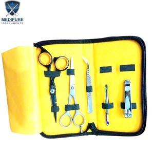 Top Selling Manicure Pedicure <b>Kit</b> Professional <b>Nail</b> Clippers Scissors Cuticle Pushers Stainless Steel Beauty Instruments - Product Image 6