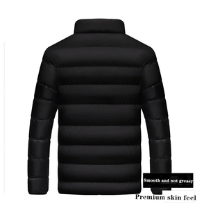 Custom Men's Black <b>Quilted</b> Puffer Jacket Lightweight Insulated <b>Winter</b> Coat Full Zip Warm Casual Outdoor Design Unisex 100% - Product Image 6