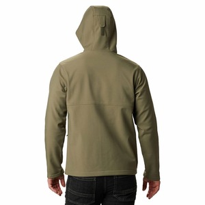 Water-Resistant Winter Hiking <b>Jacket</b> for <b>Men</b>-<b>Lightweight</b> Cotton-Lined Quilted <b>Jacket</b> with Stand Collar and Front Logo - Product Image 1