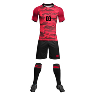 Uniforme de fútbol unisex de alta calidad, nuevo diseño, poliéster sublimado, uniforme de fútbol de buena calidad, transpirable.