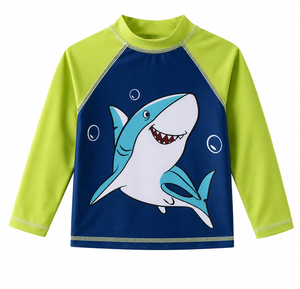 Kids Swim Top for <b>Boys</b> UV Protection Comfortable Summer Swimming Apparel <b>Boys</b> Beach Swimming Shirt Short Sleeve Quick Dry Water - Product Image 3