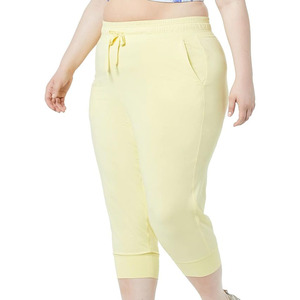 New Design Women's Waisted Sweatpants <b>Light</b> Weight Cotton Jogger Pants Breathable Plain Pants & <b>Trousers</b> - Product Image 3