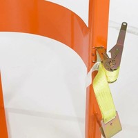 Lève-fût double mode 1000 lb pour chariot élévateur et grue, attache pour fûts de 30 et 55 gallons, selle de levage verticale pour fûts