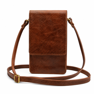 Sac à bandoulière en cuir pour femme, mini sac à main, porte-téléphone, portefeuille, sac de voyage, sac à bandoulière fait main - Product Image 1