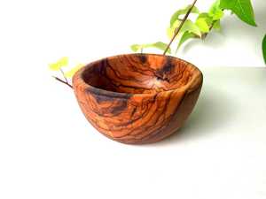 Cuencos Redondos Hechos a Mano de Madera de Olivo para Tapas – Plato Rústico para Aperitivos o Frutas – 4 Tamaños Disponibles - Product Image 4