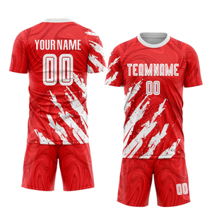 Vêtements de sport, maillot de foot personnalisé pas cher, 100% polyester, uniformes de foot respirants de haute qualité à vendre - Product Image 1