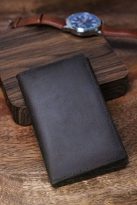Cartera Tri-plegable de Cuero Genuino Grabado Personalizado para Hombre, Tarjetero de Piel de Vacuno de Primera Calidad, Monedero Vintage de Lujo LTW-0173 - Product Image 4