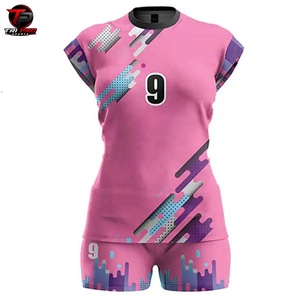 Conjunto de Camiseta y Pantalones Cortos de Voleibol para Mujer, Uniforme Deportivo de Poliéster Transpirable de Secado Rápido, Kit Personalizado para Equipo - Product Image 1