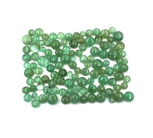 พลอยมรกตโคลอมเบียธรรมชาติทรงโดนัทกลมแบบคาโบชอง ขนาด 3-6 มม. น้ำหนัก 5 กะรัต สำหรับทำเครื่องประดับ - Product Image 3