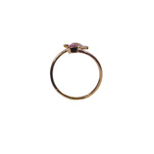 Wedding Wear 925 Sterling Silver Gold Plated Jewelry Ruby Gemstone Women Wear Classic <b>Couple</b> <b>Ring</b> - Product Image 3