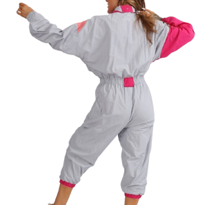 Ensemble de survêtement coupe-vent léger en nylon respirant pour femme, avec blocs de couleur, grande taille, idéal pour la course à pied - Product Image 2