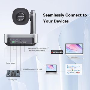 Caméra de conférence PTZ Tenveo VL20H 1080p60fps avec <span class=keywords><strong>zoom</strong></span> 20X, suivi automatique, préréglages faciles, caméra vidéo USB HDMI pour réunions <span class=keywords><strong>à</strong></span> <span class=keywords><strong>distance</strong></span> - Product Image 4