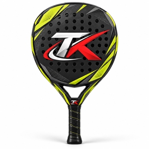 Raqueta de Pádel Deportiva, Superficie de Fibra de Vidrio Premium, Construcción Duradera, Ideal para Partidos de Club, Entrenamiento para Principiantes y Juegos al Aire Libre - Product Image 1