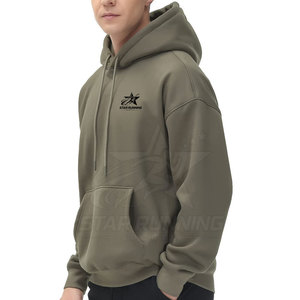 Sweat à capuche décontracté pour homme en coton 100 %, design personnalisé, léger, respirant, de haute qualité, teint uni, prix abordable - Product Image 3