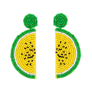 Pendientes Artesanales Tradicionales Indios con Motivo de Mariposa, Bordados con Cuentas de Semillas, Ligeros, de Algodón, con Cristales, Accesorios de Moda - Product Image 5