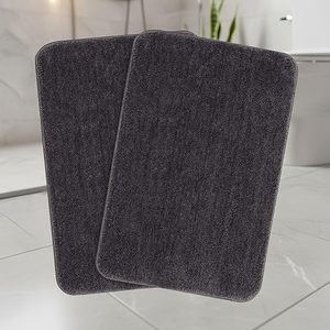Tapis de bain antidérapant absorbant l'eau, couleur unie, simplicité moderne, personnalisé, pour cuisine et salle de bain - Product Image 1