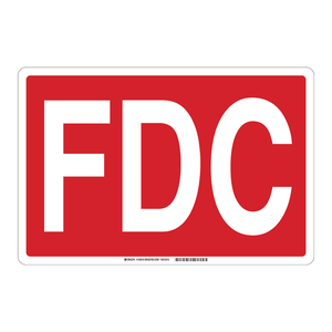 ป้ายเตือนความปลอดภัยอุตสาหกรรม Brady FDC - ป้ายจราจร PVC สำหรับใช้ภายใน/ภายนอกอาคาร พร้อมการพิมพ์ UV - Product Image 3