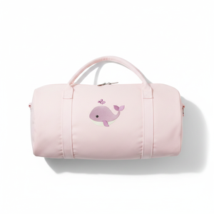 Sac de voyage de luxe en toile brodée moderne, résistant à l'eau, motif baleine - Sac de voyage nautique de luxe pour une nuit - Product Image 1