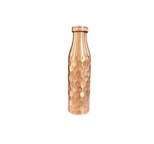 Botella de agua de cobre de 34 oz, extra grande, martillada, recipiente ayurvédico de cobre puro para beber, beba más agua. - Product Image 3