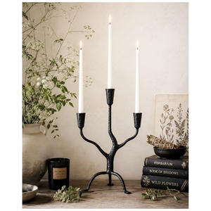 Décoration d'anniversaire, porte-bougie en fer, porte-bougie rustique noir, support à bougie en fer forgé vintage pour une présentation romantique des bougies - Product Image 4