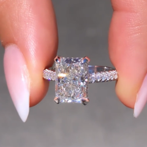 One Stone Emerald Cut Lab-Grown <b>Diamond</b> Engagement Wedding <b>Ring</b> 2 Carat Yellow Gold 14k Luxury IGI Certified Party Gift Jewelry - Product Image 2